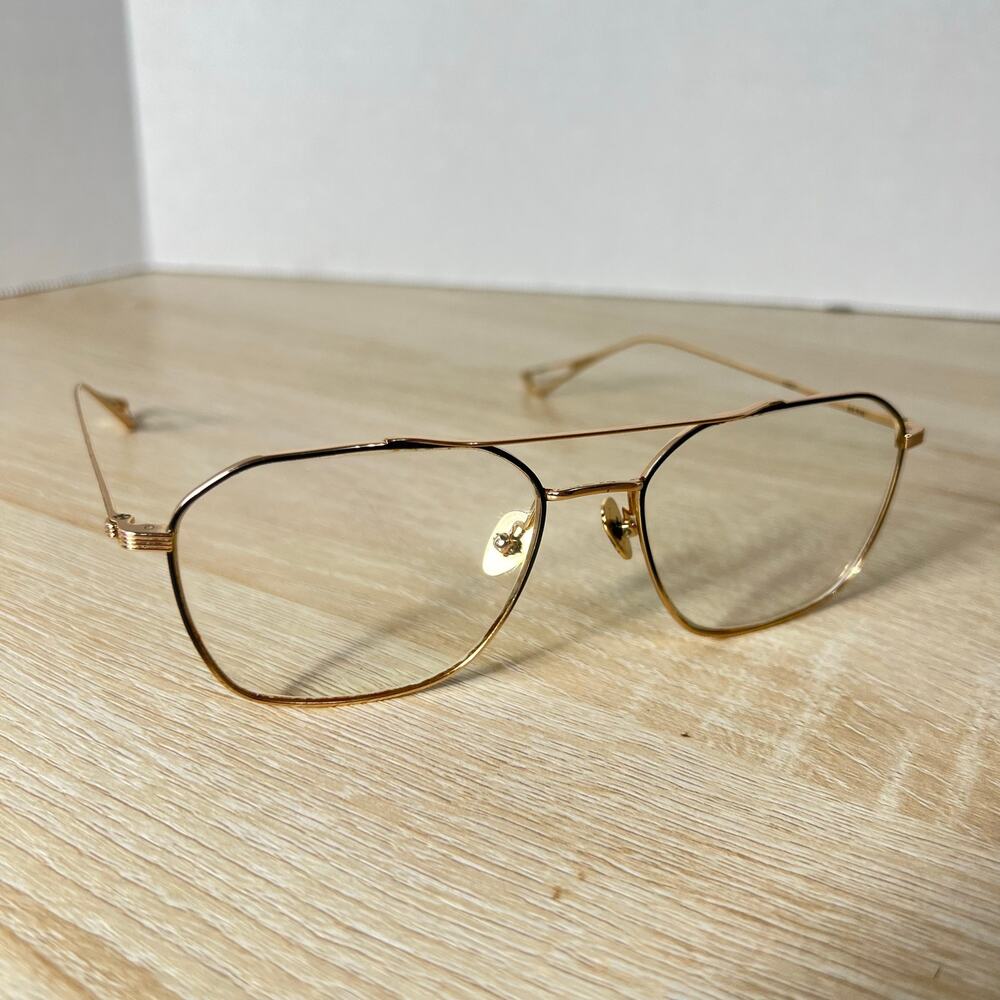 Krewe Berm Eyeglasses Black Gold Frames 55-17 New Orleans